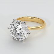 Fire Diamond Engagement Ring In Yellow Gold Designed by FANCI Bespoke Fine Jewellery