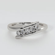 Five Diamond Engagement Ring