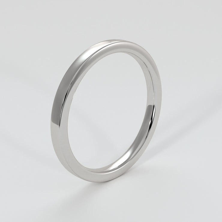 Flat Court Narrow Width Wedding Band