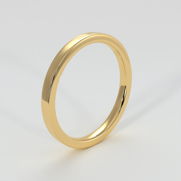 Flat Court Narrow Width Wedding Band