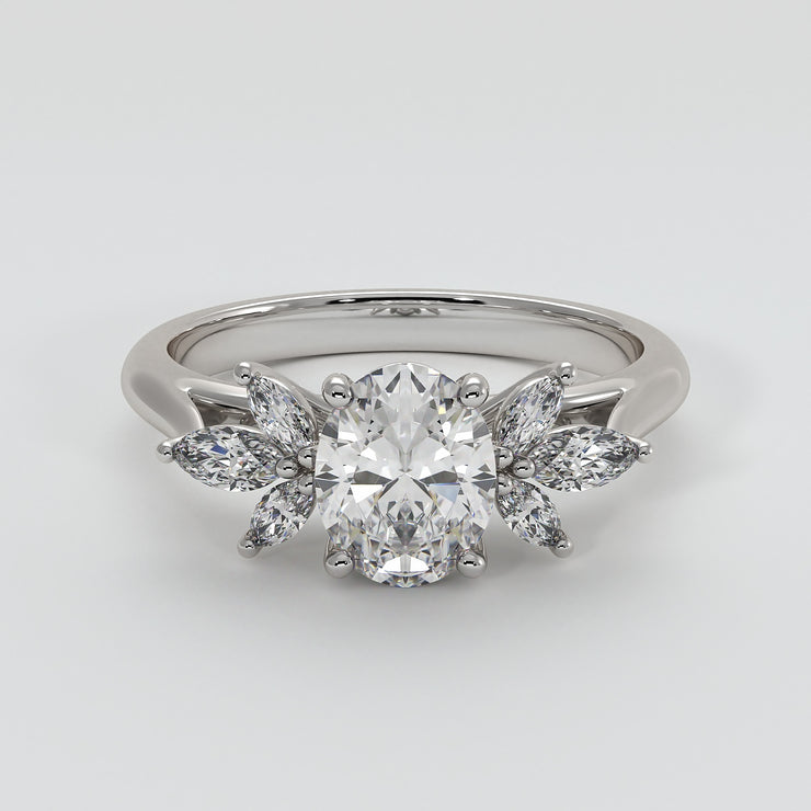 Floral Engagement Ring