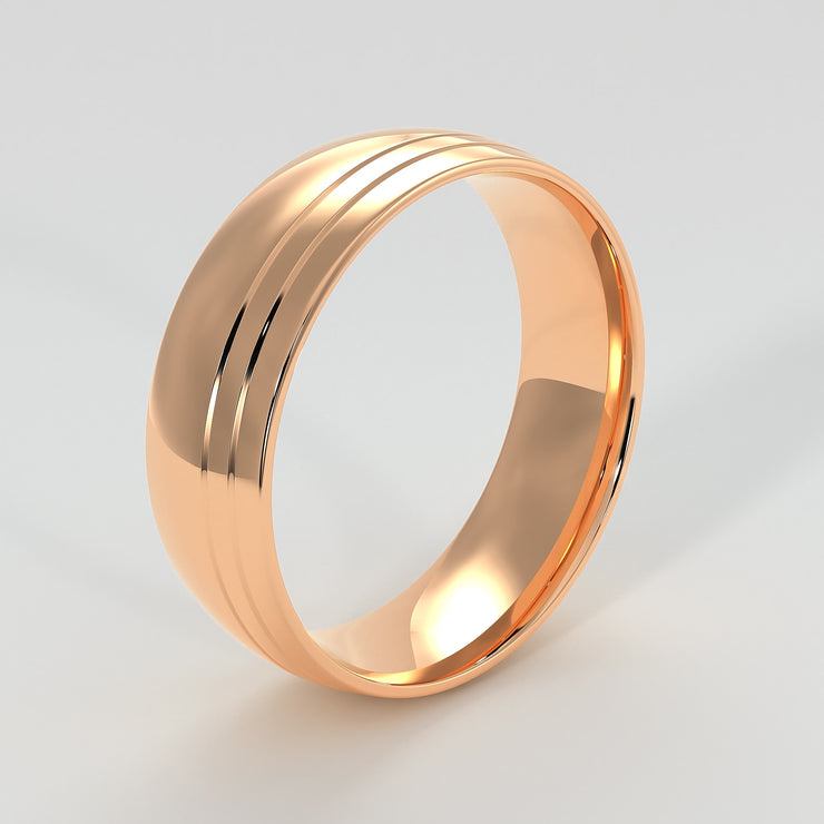 Gentleman's Offset Tramlines Ring