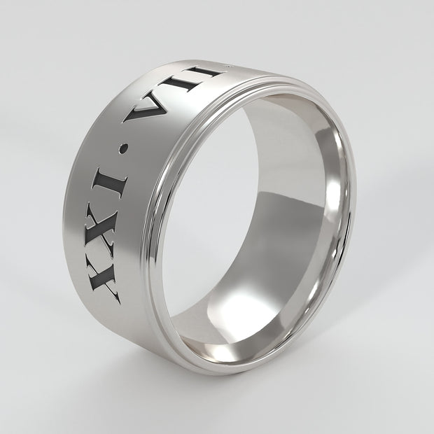 Gentleman's Roman Numeral Ring