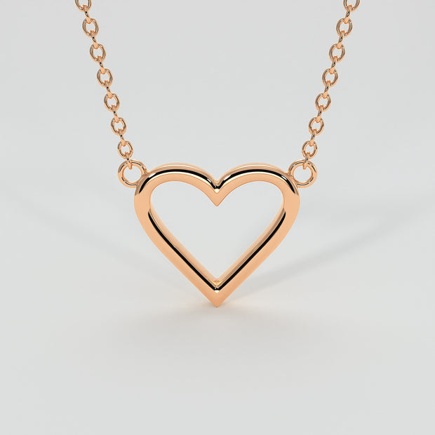 Heart Necklace In Rose Gold Designed by FANCI Bespoke Fine Jewellery