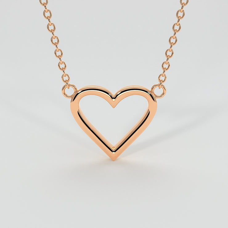 Heart Necklace In Rose Gold Designed by FANCI Bespoke Fine Jewellery