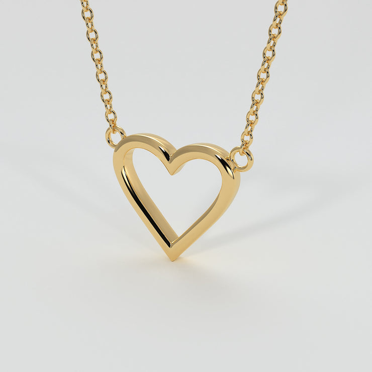 Heart Necklace In Yellow Gold Designed by FANCI Bespoke Fine Jewellery