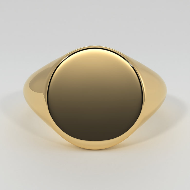 Large Yellow Gold Signet Ring by FANCI Bespoke Fine Jewellery