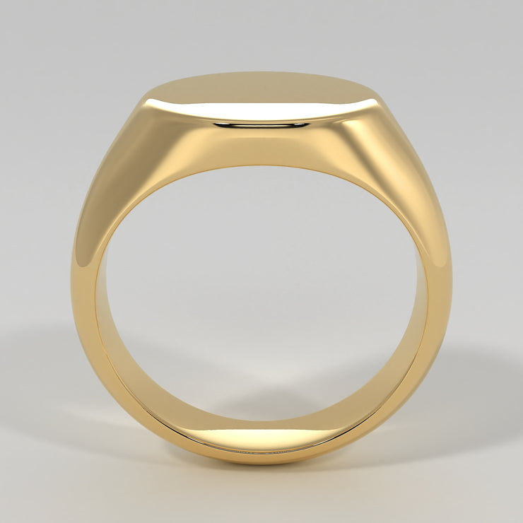Large Yellow Gold Signet Ring by FANCI Bespoke Fine Jewellery