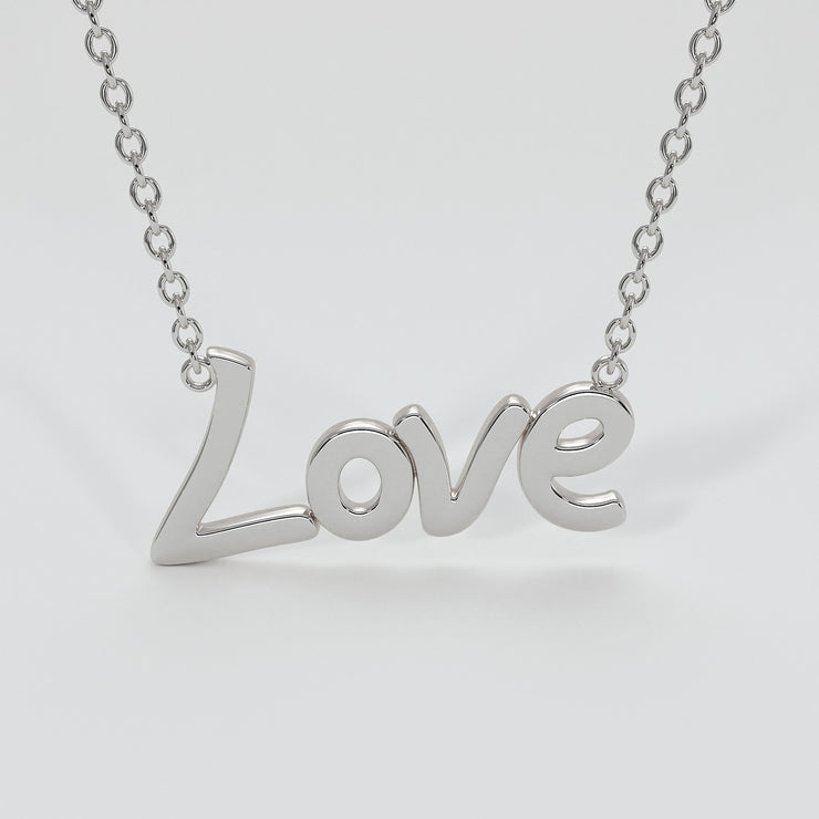 Love Necklace In White Gold Designed by FANCI Bespoke Fine Jewellery