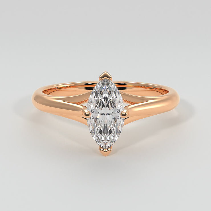 Marquise Diamond Solitaire Engagement Ring - from £1495