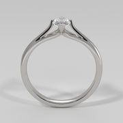 Marquise Diamond Solitaire Engagement Ring In White Gold Designed by FANCI Bespoke Fine Jewellery