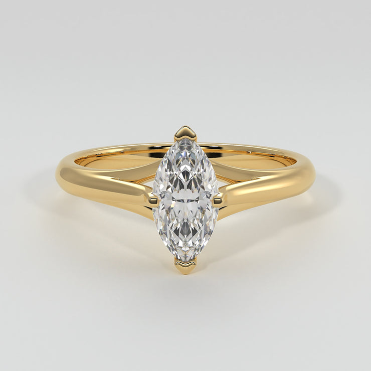 Marquise Diamond Solitaire Engagement Ring - from £1495