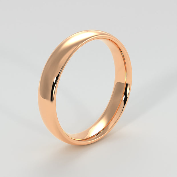 Modern Court Medium Width Wedding Band In Rose Gold Designed by FANCI Bespoke Fine Jewellery