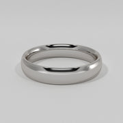 Modern Court Medium Width Wedding Band In White Gold Designed by FANCI Bespoke Fine Jewellery