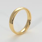 Modern Court Medium Width Wedding Band In Yellow Gold Designed by FANCI Bespoke Fine Jewellery