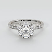 Open Setting Solitaire Engagement Ring In White Gold Designed by FANCI Bespoke Fine Jewellery