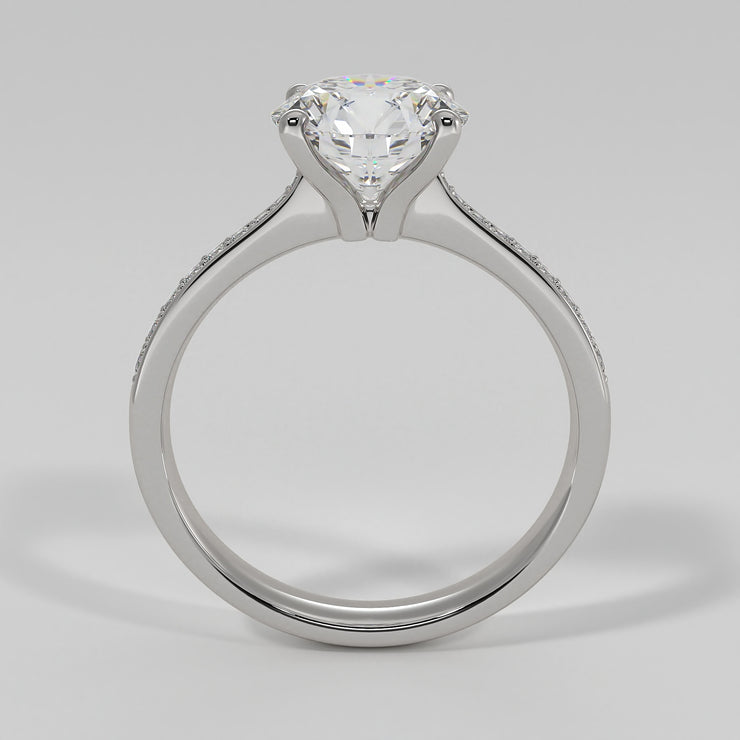 Open Setting Solitaire Engagement Ring In White Gold Designed by FANCI Bespoke Fine Jewellery