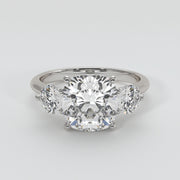 Open Setting Trilogy Engagement Ring