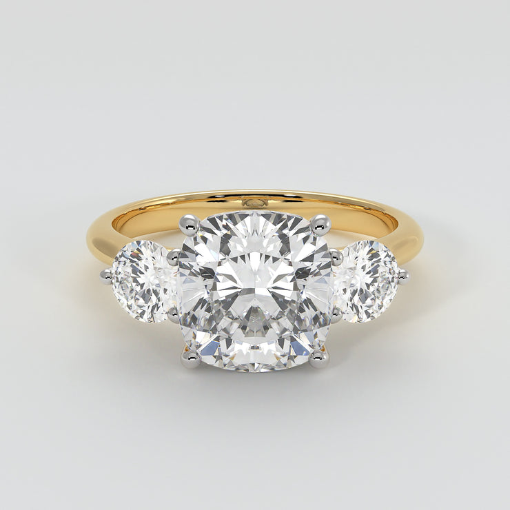 Open Setting Trilogy Engagement Ring