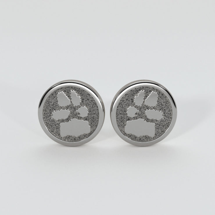 Bespoke Paw Print Cufflinks