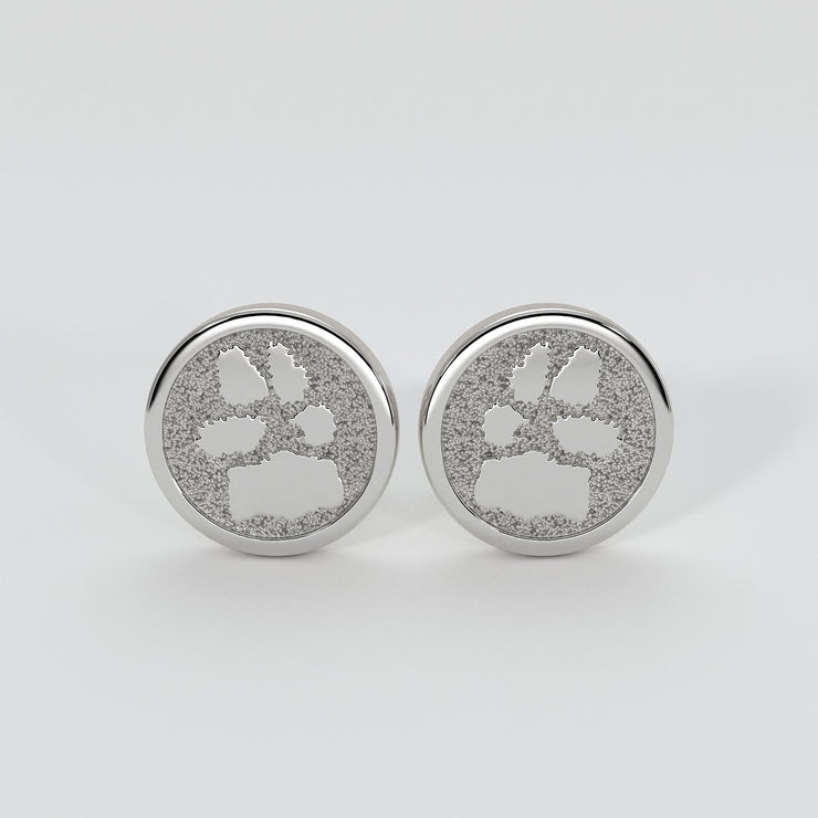 Bespoke Paw Print Cufflinks