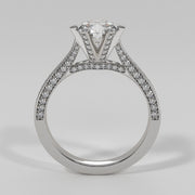 Showstopper Engagement Ring With 131 Diamonds In White Gold Designed by FANCI Bespoke Fine Jewellery