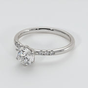 Six Claw Solitaire Engagement Ring in White Gold Designed by FANCI Bespoke Fine Jewellery