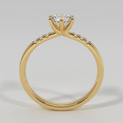 Six Claw Solitaire Engagement Ring in Yellow Gold Designed by FANCI Bespoke Fine Jewellery