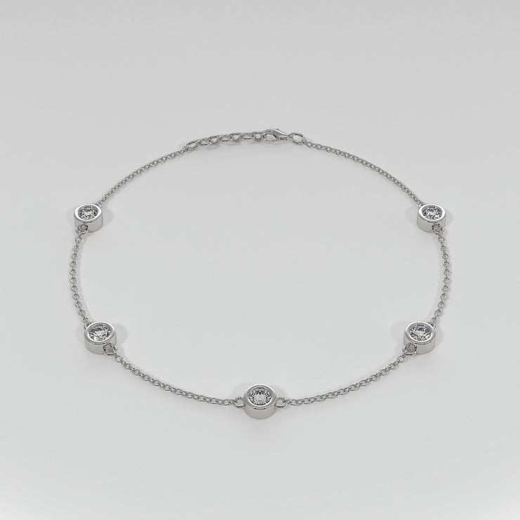 Spaced Diamond Bracelet