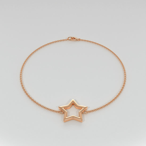 Star Bracelet In Rose Gold Designed by FANCI Bespoke Fine Jewellery