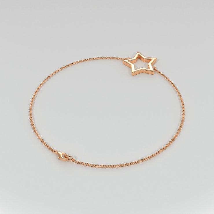 Star Bracelet In Rose Gold Designed by FANCI Bespoke Fine Jewellery