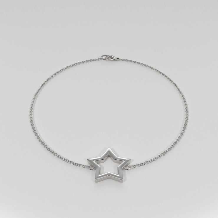 Star Bracelet In White Gold Designed by FANCI Bespoke Fine Jewellery