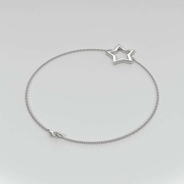 Star Bracelet In White Gold Designed by FANCI Bespoke Fine Jewellery