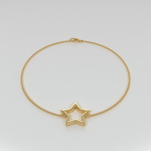 Star Bracelet In Yellow Gold Designed by FANCI Bespoke Fine Jewellery