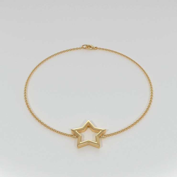 Star Bracelet In Yellow Gold Designed by FANCI Bespoke Fine Jewellery