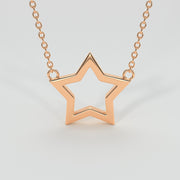 Star Necklace In Rose Gold Designed by FANCI Bespoke Fine Jewellery