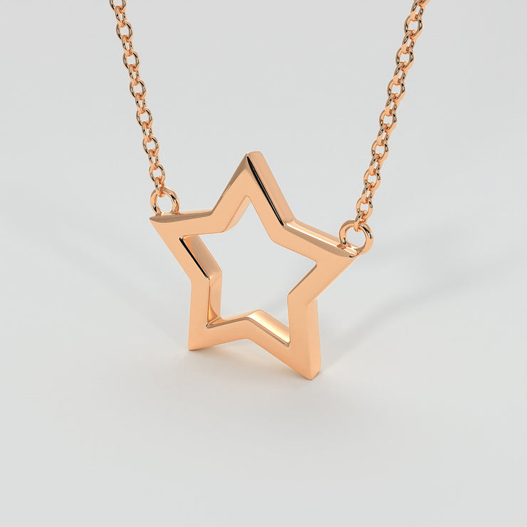 Star Necklace In Rose Gold Designed by FANCI Bespoke Fine Jewellery