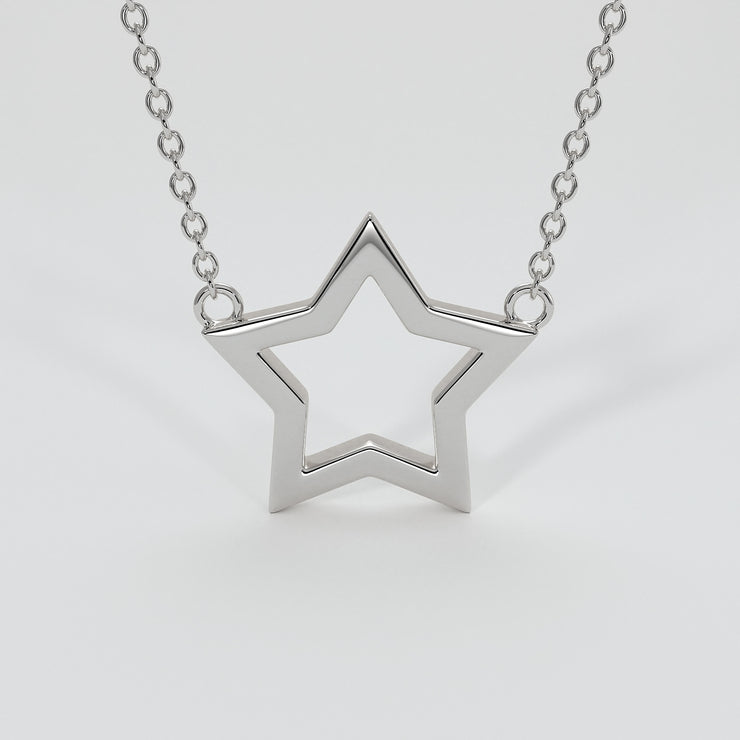 Star Necklace In White Gold Designed by FANCI Bespoke Fine Jewellery