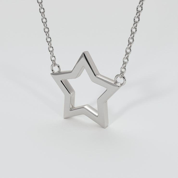 Star Necklace In White Gold Designed by FANCI Bespoke Fine Jewellery