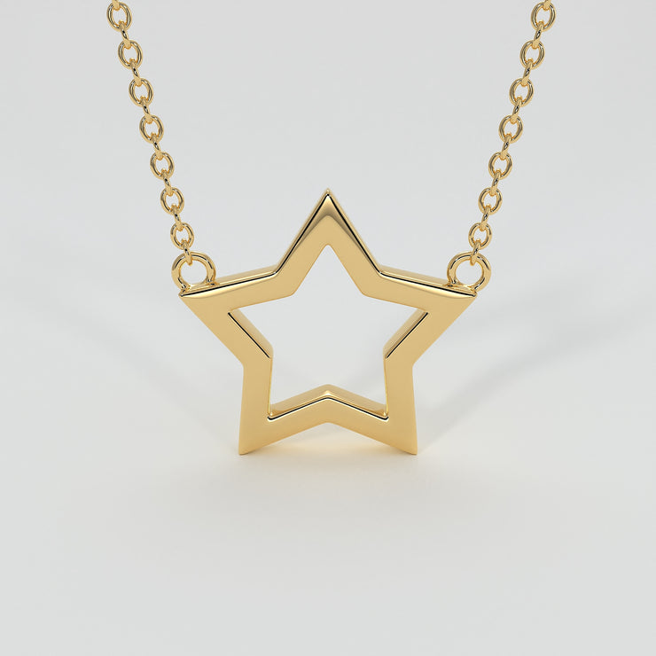 Star Necklace In Yellow Gold Designed by FANCI Bespoke Fine Jewellery