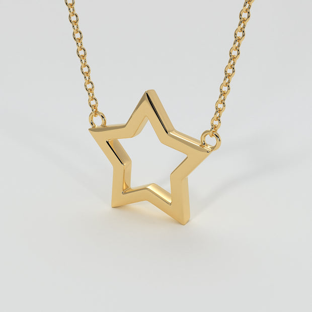 Star Necklace In Yellow Gold Designed by FANCI Bespoke Fine Jewellery