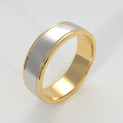 White And Yellow Gold Gentleman’s Ring Designed by FANCI Bespoke Fine Jewellery