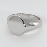 White Gold Small Signet Ring by FANCI Bespoke Fine Jewellery