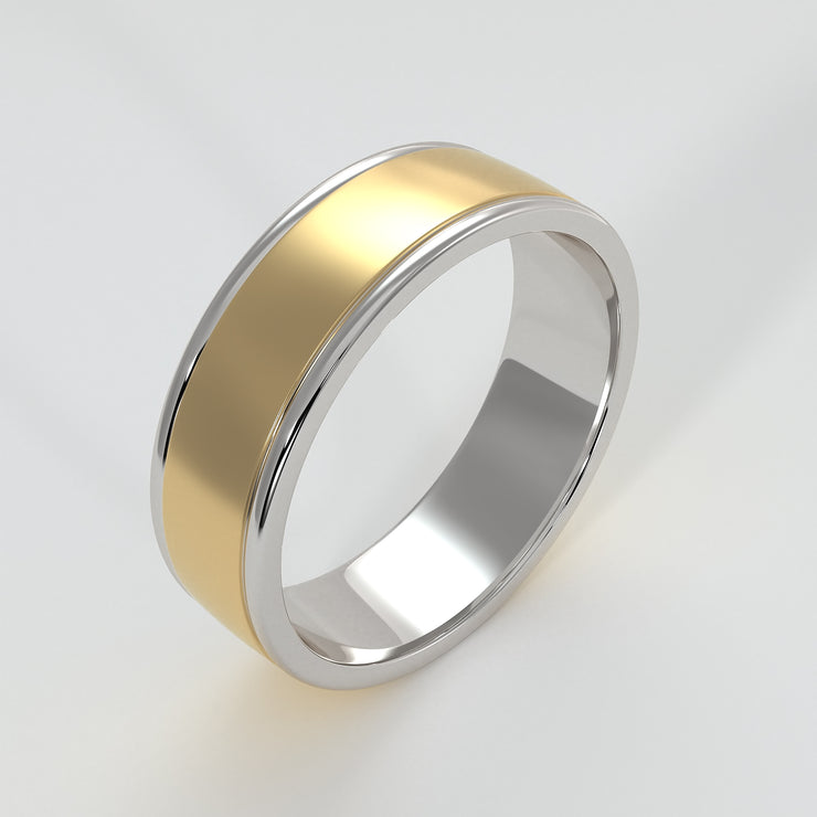 Yellow And White Gold Gentleman’s Ring Designed by FANCI Bespoke Fine Jewellery