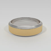 Yellow and White Gold Ring With Bevelled Edges Designed by FANCI Bespoke Fine Jewellery